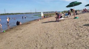 Пляж городской ОТКРЫТ! В Якутске жарко +30. ОБЗОР пляжа.