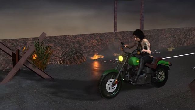 Фрагмент 3d сцены. Такая апокалиптическая картинка. Ну, типа, единственно выжившая. iclone смотреть онлайн