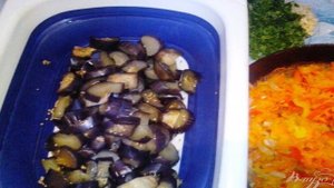 Маринованные баклажаны с овощами