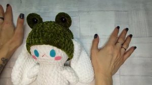 Плюшевый Cinnamoroll/Синнаморолл крючком, белый и пухлый щенок с Hello Kitty