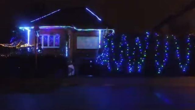 Dji osmo  light christmas  Новогодние украшения на нашем доме в Бельгии