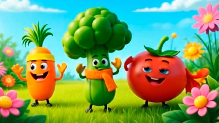 Мультфильмы для детей 2- 4 года  Танцы с овощами
