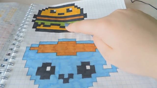 Мои рисунки по клеточкам))) смотреть онлайн