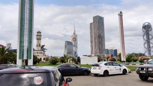 Морской порт и набережная в Батуми, Грузия 2023
