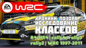 EA SPORTS™ WRC по-русски Исследование разных классов R4/NR4|rally4|rally3|rally2|WRC 1997-2011