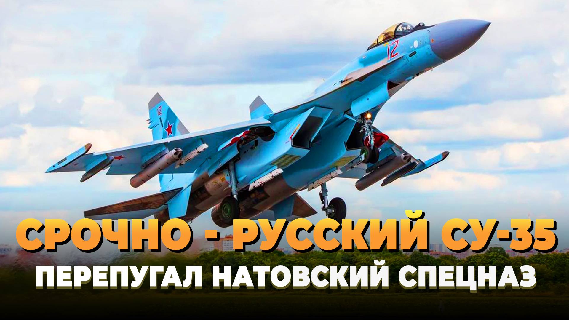 СРОЧНО - Русский Су-35 перепугал спецназ НАТО