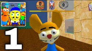 Sponge Neighbor Escape 3D New Update Gameplay Level 1 To 10