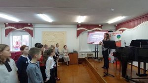 занятие по хору в музыкальной школе