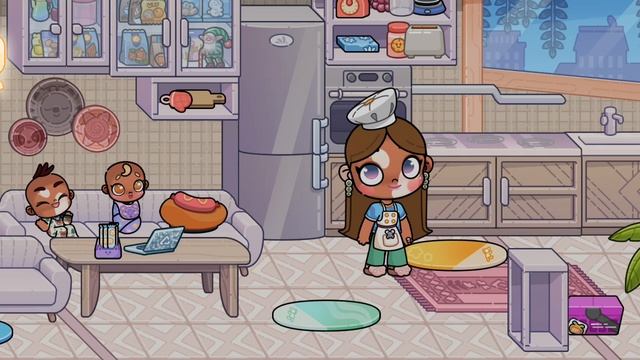 наш утренний влог семьи🐚 в Аватар World🍒/🍎