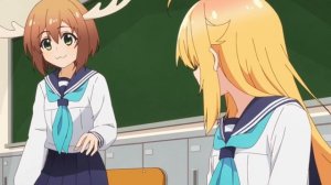 Моя подруга-олениха Нокотан || 1 серия отрывок.  Шиконоко в школе || на русском