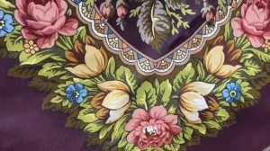 Новинка! Коллекционная шаль шерсть 148/148 «Небесный» Зиновьева Клара