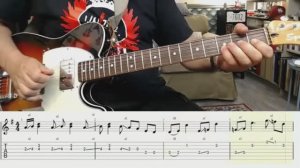 Honky Tonk Woman Keith Richards Style Solo in G(tab,backing track)