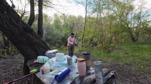 Тест-драйв надувной палатки на реке Медведица...