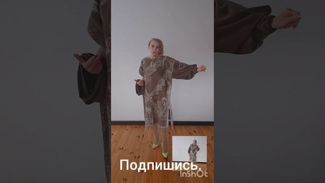 Как  сшить платье из палантина -шерсть? смотреть онлайн