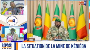 La situation de la mine de Kénièba