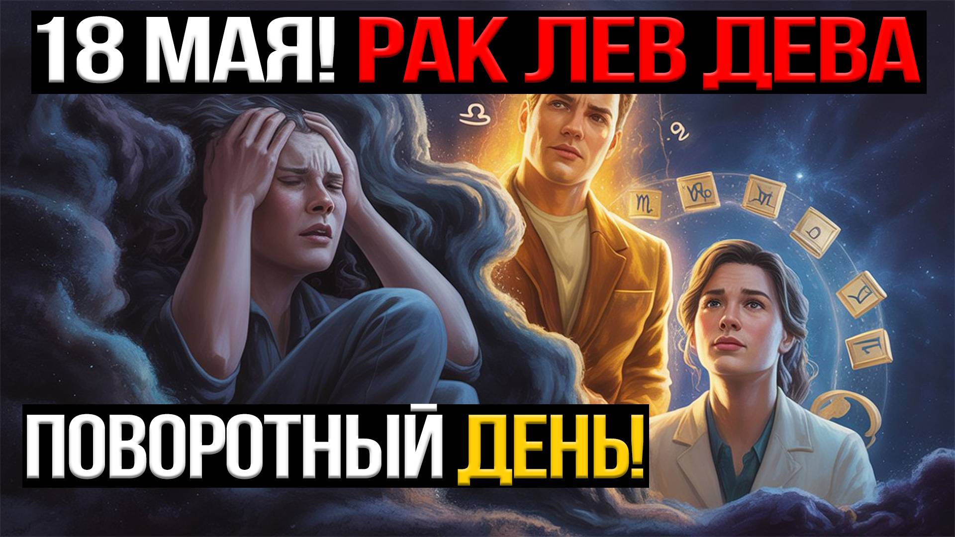 РАКИ в опасности, ЛЬВЫ на вершине, ДЕВЫ на грани! Гороскоп 18.05.2025