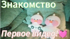 ПЕРВОЕ Видео)) знакомство/Уточка Милка Вика и Ася.