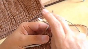 Мужской вязаный шарф. Полая резинка. #2025