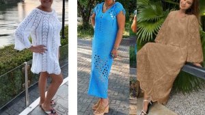 ЛЕТНИЕ ВЯЗАНЫЕ ПЛАТЬЯ 2025💖  ШИКАРНЫЕ АЖУРНЫЕ ПЛАТЬЯ В?