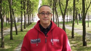 17.05.2025. Председатель Мосгордумы Алексей Шапошников приветствует участников «Полярного диктанта»