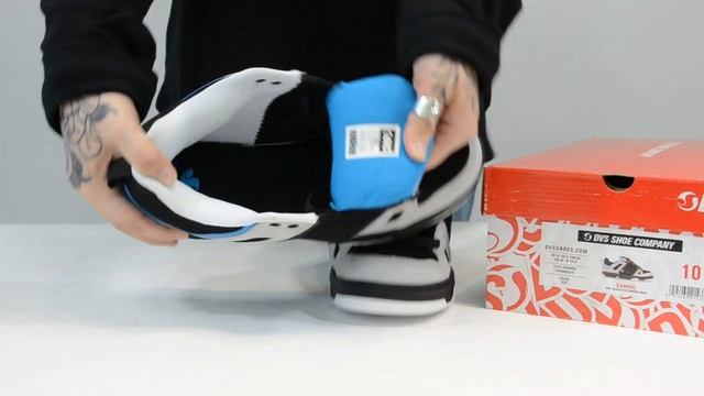 Кеды DVS  Gambol GRAY BLACK BLUE NUBUCK