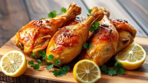 Готовьте и наслаждайтесь — Окорочка: сочные внутри, с аппетитной чесночной корочкой!