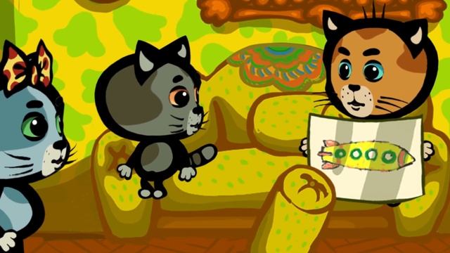 Три котёнка 🐾— Для чего нам шапка, варежки, шнурки —С смотреть онлайн