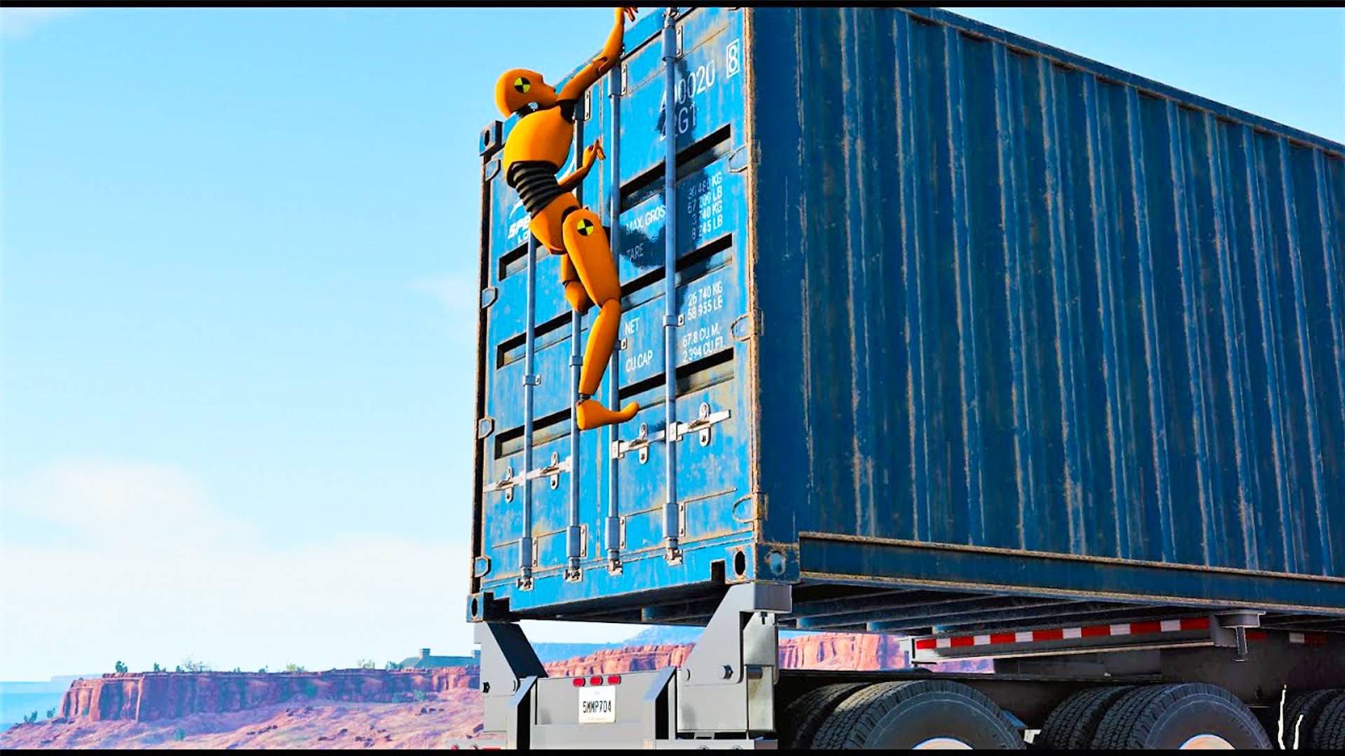 Неудачный день манекена - Аварии с грузовиками 😱|BeamNG.Drive|Бемиджи Драйв смотреть онлайн