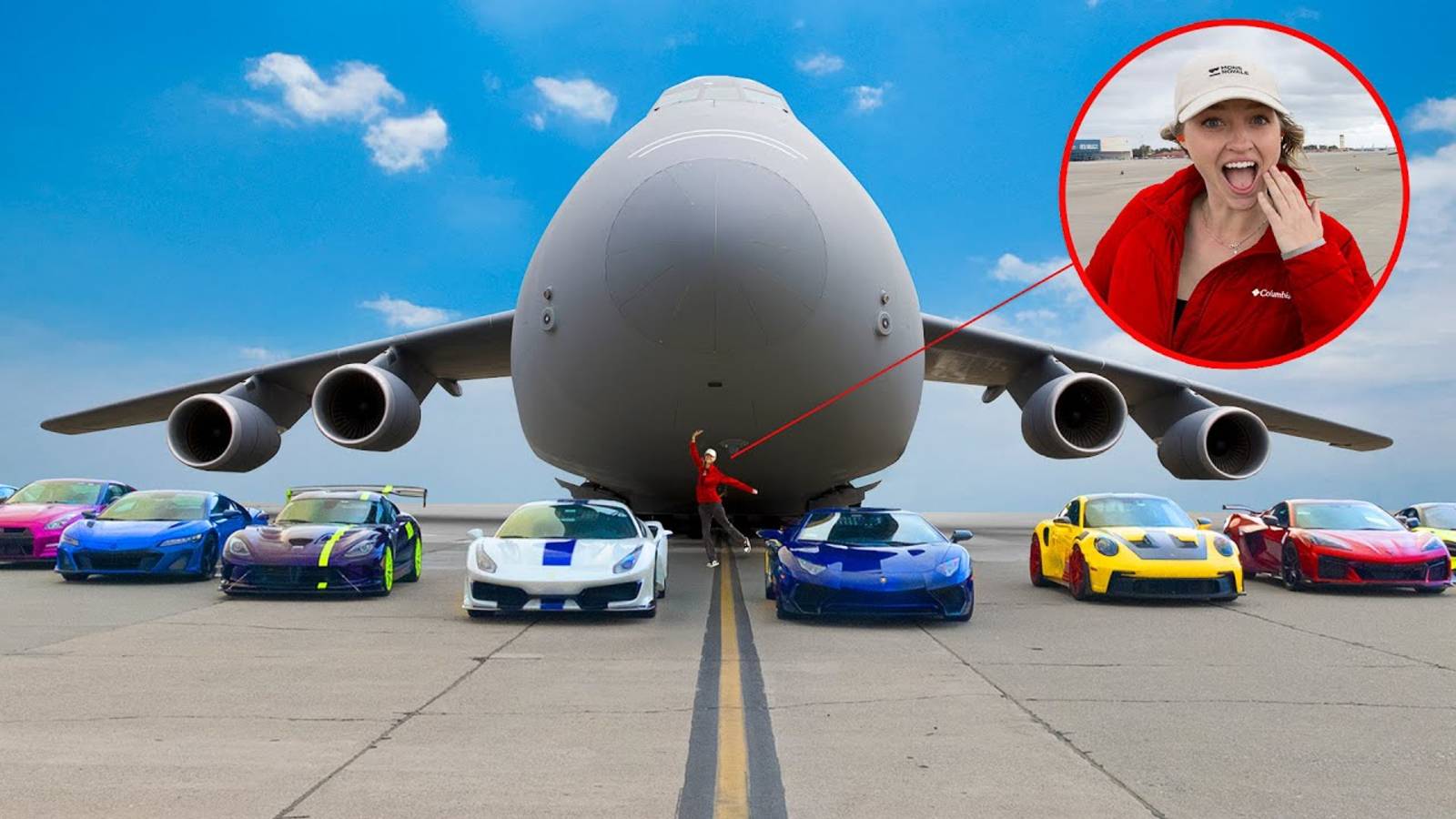 Supercar Blondie: СКОЛЬКО СУПЕРКАРОВ ВЛЕЗАЕТ В САМЫЙ БОЛЬШОЙ ВОЕННЫЙ САМОЛЕТ В МИРЕ?