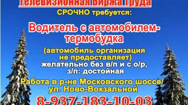 13 января_07.20 23.50_РАБОТА В САМАРЕ_Телевизионная Биржа Труда