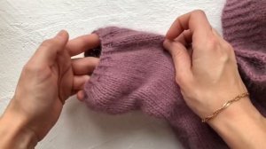 Как связать свитер со жгутами пух норки размер 42-44