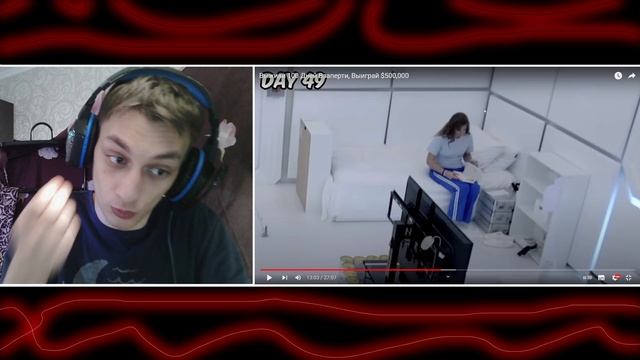 Выживи 100 Дней Взаперти, Выиграй $500,000 - Реакция на MrBeast (Мистер Бист) смотреть онлайн