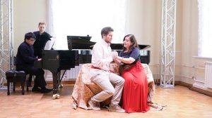 Александра Конева и Григорий Горбоконь исполняют дуэттино из оперы "Алеко".Ф-но — Харит Чунанантасап