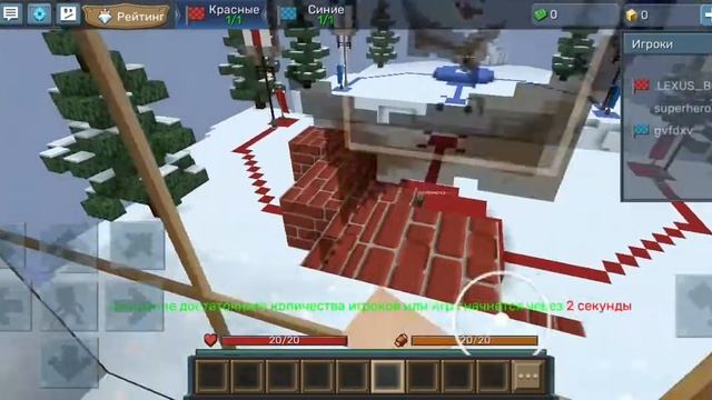 Игра в блокмен го  кидатся снежками в сниговика. смотреть онлайн