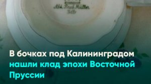 В бочках под Калининградом нашли клад эпохи Восточной Пруссии