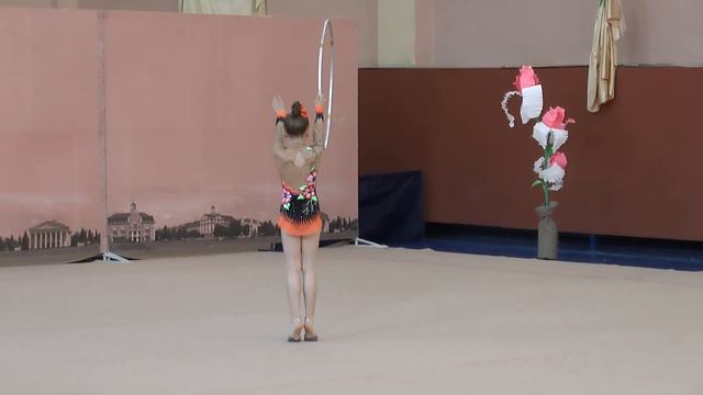 Вовк Катерина обруч 2006 р.н. Кат. В Весняні ластівки 2015 г.Чернигов Художественная гимнастика