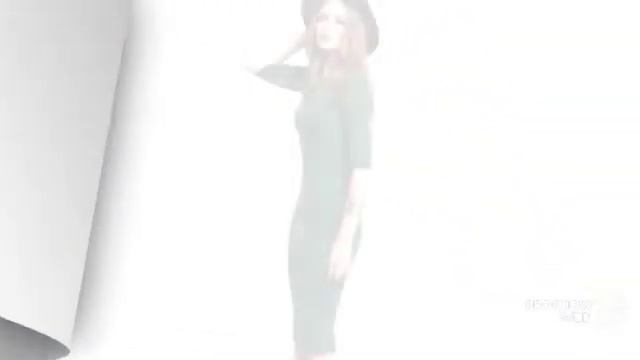 Одежда с AliExpress - Стильное зеленое платье смотреть онлайн