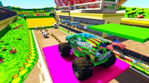 Веселые ЦВЕТА МОНСТР-ТРАКИ Супергерои Мультяшные Машины Халк Капитан Америка для детей и младенцев