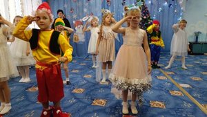 новогодний танец Синий иней подготовительная группа
