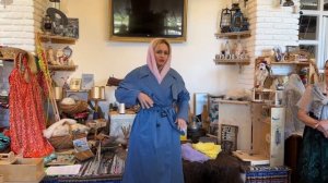 Как носить пуховый платок