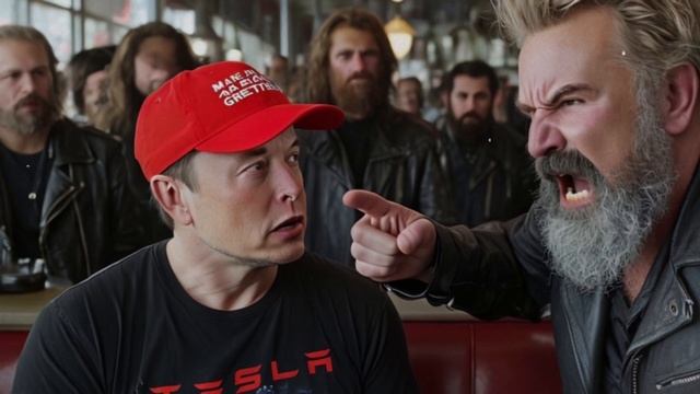 Байкеры “наехали” на Илона Маска из-за кепки. Случивш смотреть онлайн