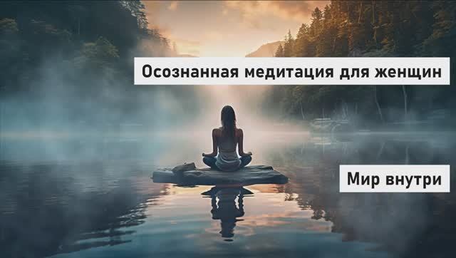 Осознанная медитация для женщин — 6 минут внутреннего покоя и ясности