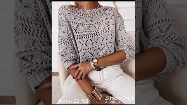 ажурное вязание спицами на осень модели женской одежд