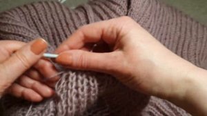 Рукава поворотными рядами и по кругу без швов Sleeves knit fl