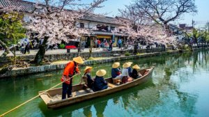 Окаяма. Япония. (Okayama/Kurashiki. Japan walking)