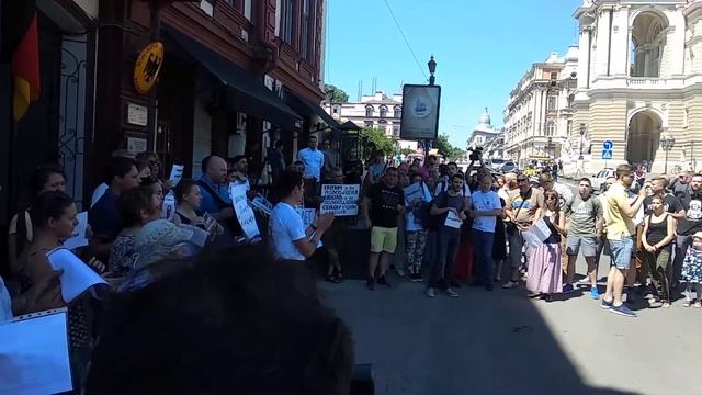 акция в поддержку Сенцова в Одессе смотреть онлайн