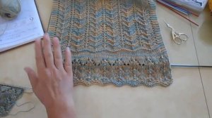 Палантин спицами.#(2024)