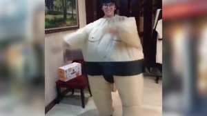 Надувной костюм Сумо RESTEQ для взрослого, Борец Sumo 150~200с?