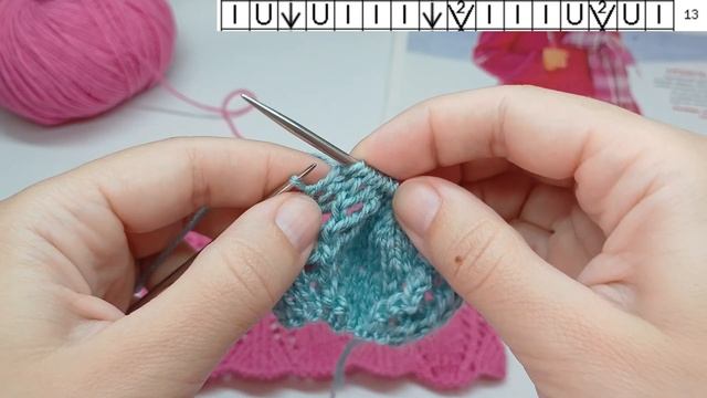 ШИКАРНЫЙ УЗОР спицами ➕️ СХЕМА УЗОРА/ Красивый ажурн?