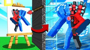 Я тайно ЖУЛЬНИЧАЛ рисуя мобов в БИТВЕ СКИБИДИ ТУАЛЕТОВ в Майнкрафте